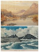 PAINTINGS & PRINTS (10 approx, see multiple images) to include E J STANLEY watercolour - a vast