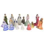 COALPORT 'LADIES OF FASHION' FIGURINES (3), Royal Doulton figurine 'Kirsten', 'Louise' and a