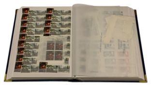 STAMPS (see several images) - BRASS BOUND ALBUM OF MAINLY UNMOUNTED MINT QE2 - non-decimal and