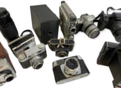 CAMERAS & PHOTOGRAPHIC EQUIPMENT to include Pentax SF7 camera, Pentax NZ-50, Polaroid, Kodak