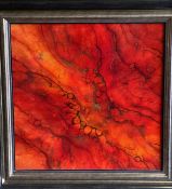 KERRY DARLINGTON mixed media - original abstract, titled 'Natib', signed and with certificate of