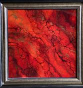 KERRY DARLINGTON mixed media - original abstract, titled 'Petacas', signed and with certificate of