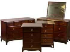 WITHDRAWN FROM AUCTION - STAG MINSTREL BEDROOM FURNITURE (4) - comprising dressing chest, 138cms H,