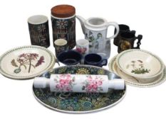 PORTMEIRION POTTERY & GLASSWARE - a mixed quantity in various designs