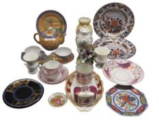 VICTORIAN & LATER POTTERY & PORCELAIN COLLECTABLES to include Minton porcelain canister and cover,