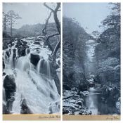 VINTAGE FRAMED PHOTOGRAPHS - Betws y Coed, and a tourist painted plaque