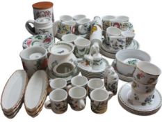 PORTMEIRION POTTERY, WELSH DRESSER, Botanic Garden tableware and other similar, 80 plus pieces