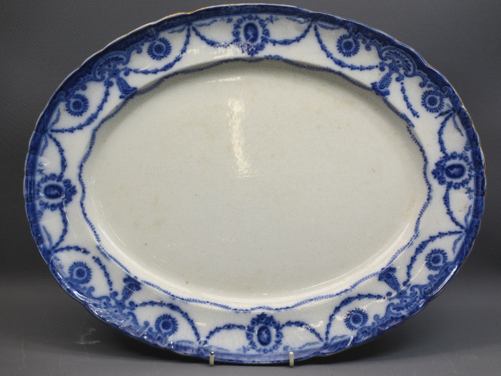 BOOTHS ART DECO DINNERWARE, 20 pieces along with a large Blue & White meat platter and one other - Image 3 of 5