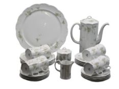 ROSENTHAL GERMAN PORCELAIN CLASSIC ROSE COFFEE SERVICE - 28 pieces to include coffee pot and