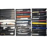 VINTAGE PENS COLLECTION - 25 plus items including two duofolds and a duofold special 'Lucky Curve'