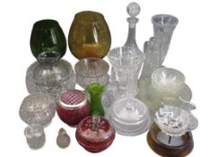 VICTORIAN & LATER PRESSED, CUT & COLOURFUL GLASSWARE