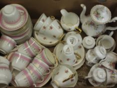 VICTORIAN & LATER TEA & COFFEE WARE to include a Royal Albert Moss Rose 15 piece coffee set with