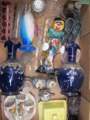 VINTAGE & LATER GLASSWARE, table pottery and drinks bottles, a mixed group to include a pair of