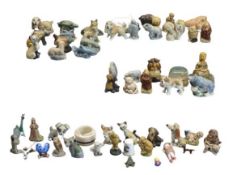 ANIMAL WHIMSIES - mixed selection including sleeping Royal Doulton pig, ETC
