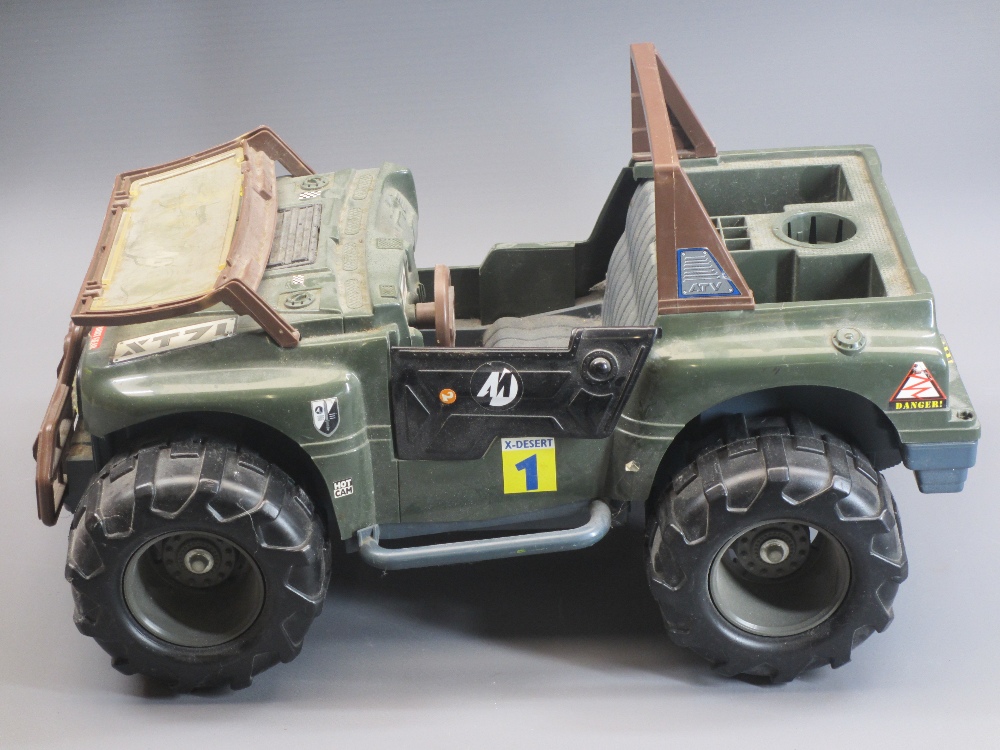 LARGE TOY VEHICLES (3) - to include a military jeep and a parcel of Scalextric racing track - Image 5 of 6