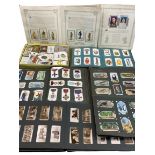 CIGARETTE CARD COLLECTION - 6 albums and loose to include Wills Cigarettes, steam ships, birds,