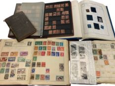 BRITISH & WORLD STAMPS - four small albums, Victoria and onwards to include numerous Penny Reds,