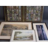 FRAMED CIGARETTE CARDS, Limited Edition prints, ETC, including KEITH ANDREW Summer Lane (126/500),