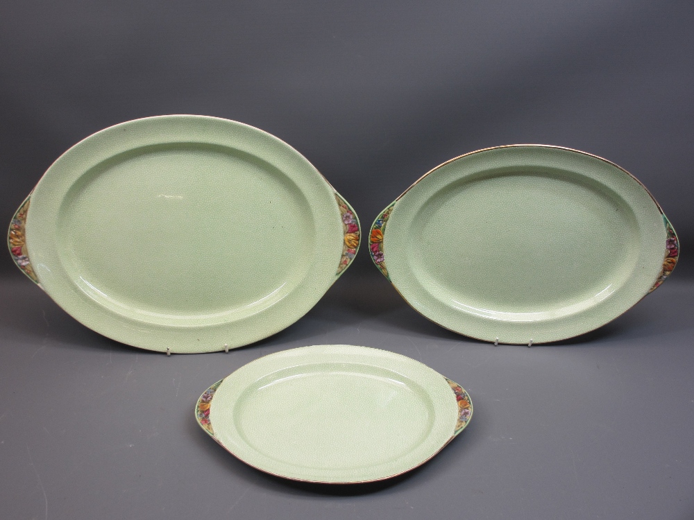 BOOTHS ART DECO DINNERWARE, 20 pieces along with a large Blue & White meat platter and one other - Image 4 of 5