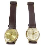 VINTAGE BULOVA ACCUTRON 10CT GOLD FILLED GENT'S QUARTZ WRISTWATCHES (2) - both have tuning fork