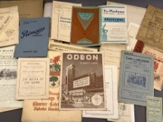 EPHEMERA - Colwyn Bay and other historical items including programme for Odeon Theatre April 1939