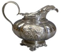 A BONEBAKKER & ZOON DUTCH SILVER MILK JUG - 925 Dutch silver standard marks and Maker's stamp to the