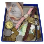 VINTAGE & LATER, MAINLY BRITISH, COINAGE - two collectable crowns and a one pound note with a
