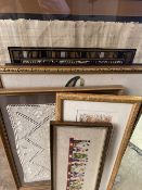 ASSORTMENT OF FRAMED SILKS, TAPESTRIES & WOOLWORKS (7)