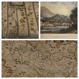 ANTIQUARIAN MAPS & ENGRAVINGS - Denbigh, Holywell and Llangollen, 37 x 49cms the largest