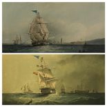H PAPPRILL engravings (a pair) - maritime scenes, 'Outward Bound & Homeward Bound, Liverpool', 36