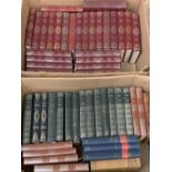 BOOKS - well bound classics for furnishing purposes, within two boxes