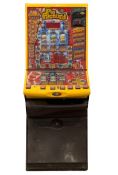 ARCADE FRUIT MACHINE 'PIE FACTORY', 180cms H, 68cms W, 66cms D