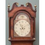 LONGCASE CLOCK, eight day movement by R Griffiths, Denbigh, with twin weights and pendulum, 224cms