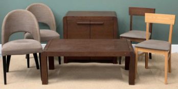 MODERN FURNITURE ASSORTMENT - 'Designer' coffee table, 45cms H, 120cms W, 60cms D and a two door