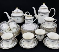 MINTON 'GRASMERE' BONE CHINA PART TEA & COFFEE SERVICE, comprising coffee pot, tea pot, 8 cups, 14