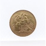 VICTORIAN GOLD SOVEREIGN, 1880, young head, 7.9gms Provenance: deceased estate Neath Port Talbot,