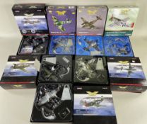 SEVEN CORGI 1:72 SCALE MODELS OF WWII FIGHTERS, ltd edns, comprising Hawker Typhoon 1B, P-51D