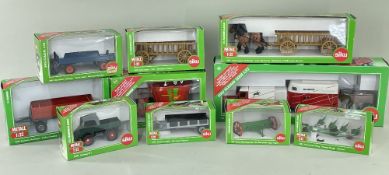 TEN SIKU FARMER CLASSIC FARM MACHINE 1:32 SCALE MODELS, inlcuding 3758 Land Rover Defender with