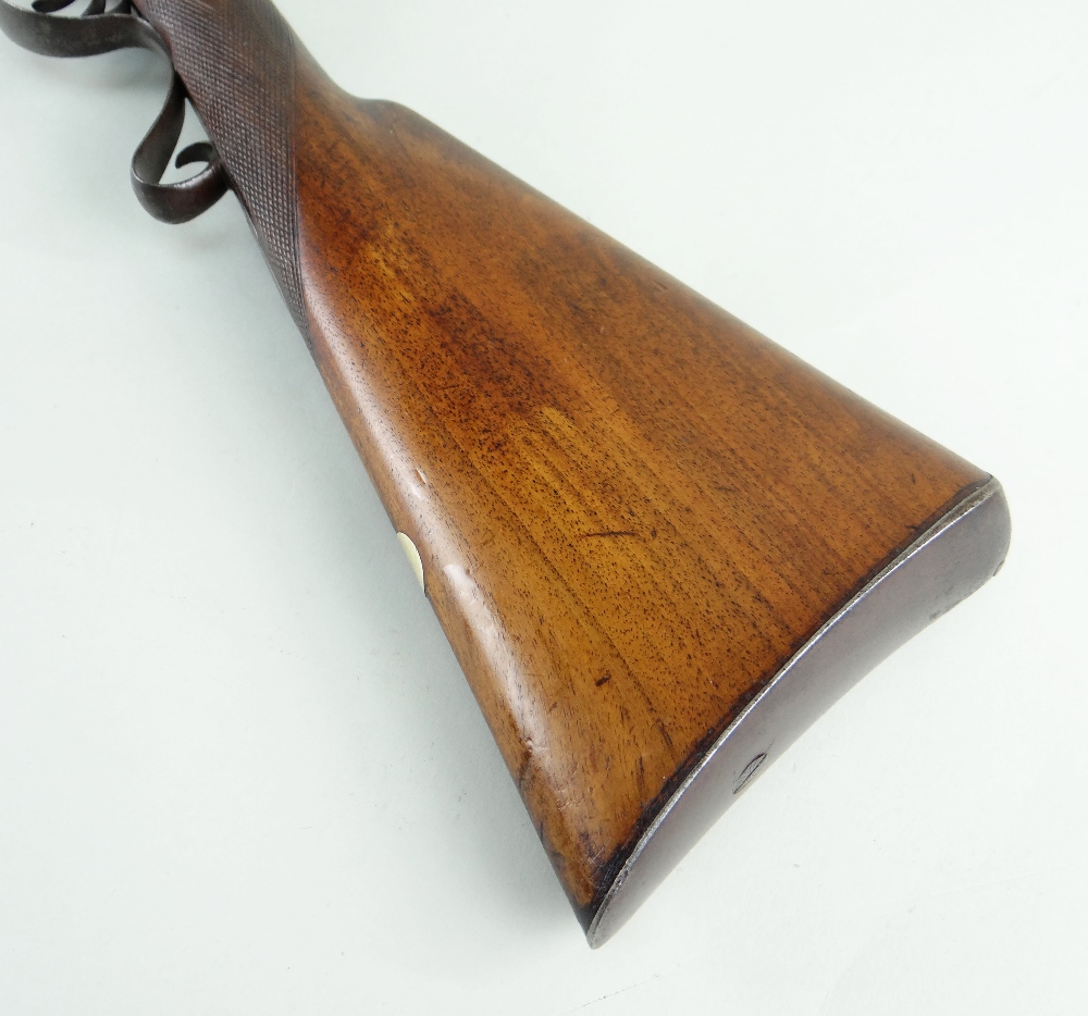 DOUBLE-BARELLED PERCUSSION SPORTING GUN, 18mm calibre, ramrod, mid-19th Century, by W. Roberts & Co, - Image 10 of 28
