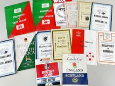 VARIOUS RUGBY UNION PROGRAMMES PLAYED IN WALES (14) 1947-1986