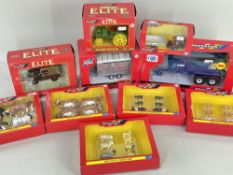 ASSORTED BRITAINS 1:32 SCALE FARMYARD & ELITE MODELS, including five sets of farm animals, 40710