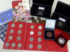 ASSORTED COINS & COLLECTABLES comprising silver GB £5 ‘The Queen’s Coronation’ 60th Anniversary 2013