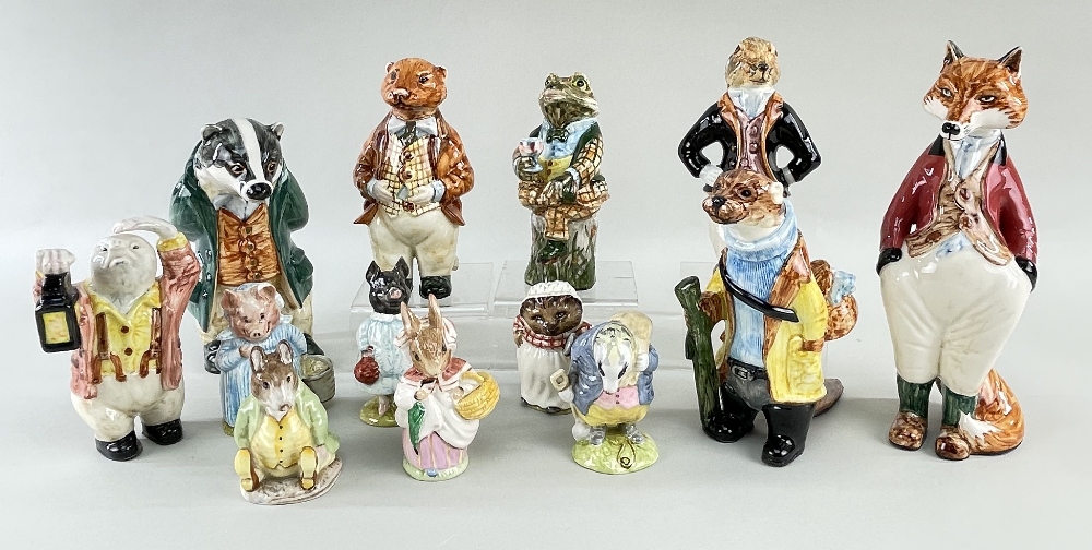 RYE POTTERY & BESWICK FIGURES, including seven Cinque Ports Pottery (Rye) Wind in the Willows