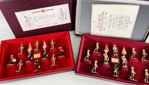 BRITAINS LIMITED EDITIONS: set 5188 Seafoth Highlanders no. 3047/7000 and set 5189 22nd Cheshire