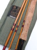 FISHING: SUPERB HARDY BROTHER'S OF ALNWICK FOUR-PIECE HOLLOKONA SPLIT CANE SALMON ROD 'THE SALMON