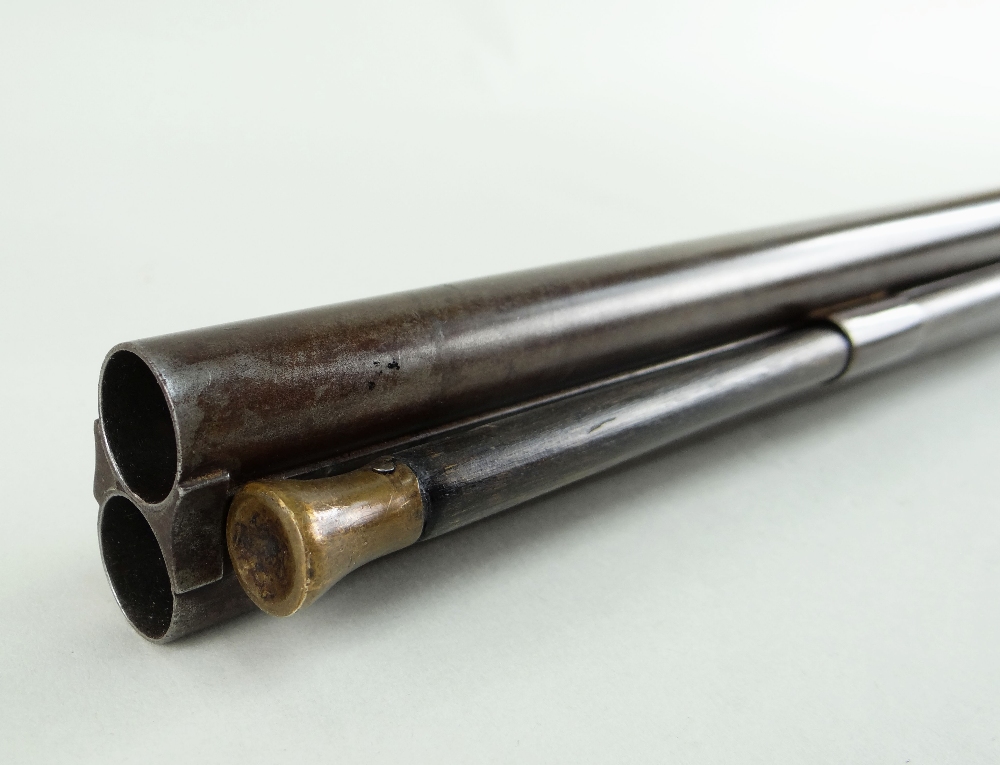 DOUBLE-BARELLED PERCUSSION SPORTING GUN, 18mm calibre, ramrod, mid-19th Century, by W. Roberts & Co, - Image 8 of 28