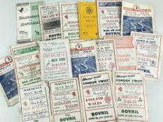 INTERNATIONAL RUGBY UNION PROGRAMMES INVOLVING WALES (17) 1940s / 1950s