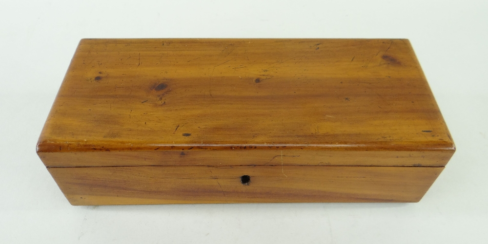 MARITIME INTEREST: William IV souvenir fruitwood glove box fashioned from timbers from the wreck - Image 2 of 4