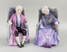 PAIR ROYAL DOULTON FIGURES, HN1427 Darby & HN1422 Joan (2)