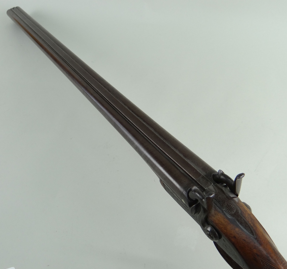 DOUBLE-BARELLED PERCUSSION SPORTING GUN, 18mm calibre, ramrod, mid-19th Century, by W. Roberts & Co, - Image 9 of 28